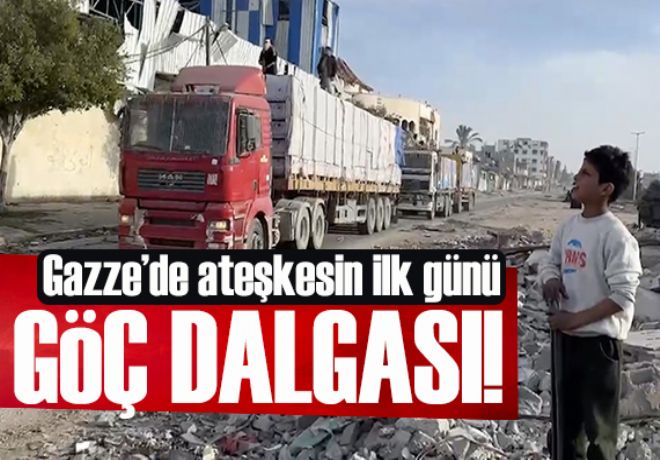 Gazze’de ateşkesin ilk günü: Göç dalgası başladı