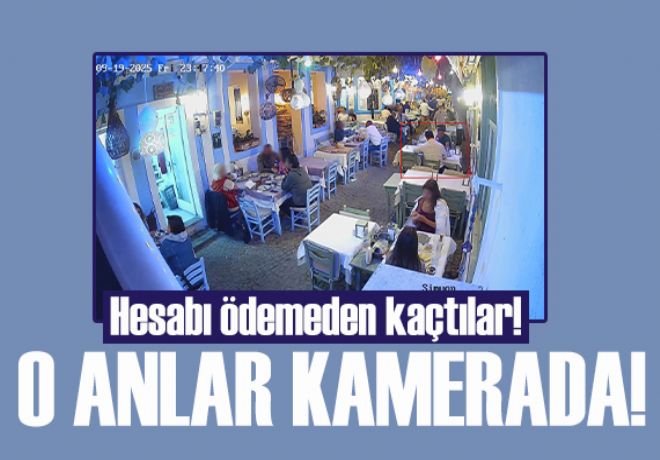 Yediler, içtiler, 8 bin 500 liralık hesabı ödemeden kaçtılar! 