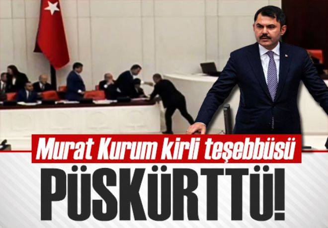 Murat Kurum kirli teşebbüsü püskürttü 